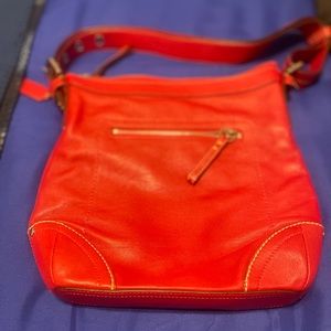 Coach Red Leather Shoulder Bag